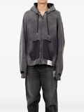 Maison MIHARA YASUHIRO sun faded zip-up hoodie